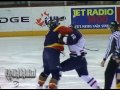 2008 09 erie otters hockey luke gazdic ryan schnell fight