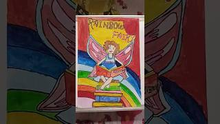 Beautiful Rainbow Fairy Drawing #shorts #drawing