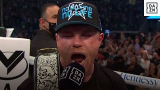 Canelo's HYPED Reaction To Beating Billy Joe Saunders, Calls Out Caleb Plant