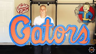 How to make a giant Gators sign out of wood