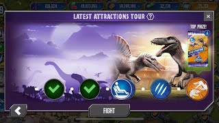 LATEST ATTRACTIONS TOUR - JURASSIC WORLD THE GAME