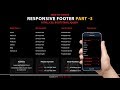 How To Create Responsive Footer in Bootstrap Part 3
