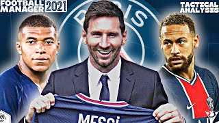 Unstoppable Attack! 100+ goals | Lionel Messi at PSG tactics | best fm21 tactics