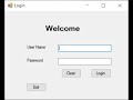 Login Form in C# windows form application with SQL database in Visual Studios.