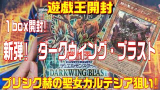 【遊戯王】新弾！ダークウィング・ブラスト　１box開封‼