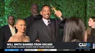 Will Smith Gets 10-Year Oscars Ban Over Chris Rock Slap