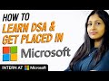 How to learn DSA and get placed in Microsoft? | Coding Ninjas