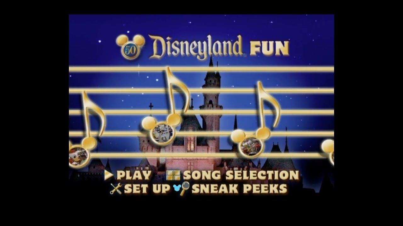 Disney Sing Along Songs: Disneyland Fun DVD Menu 2005 - YouTube