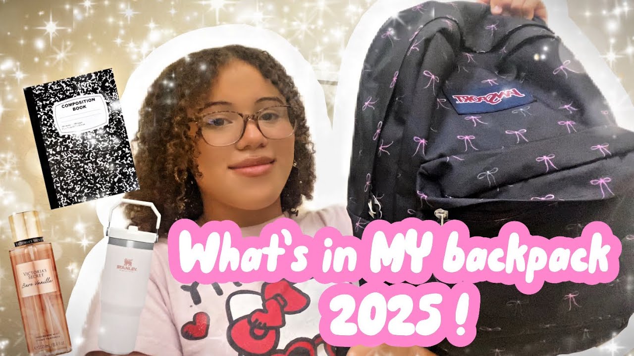 Whats In My Backpack Backpack Essentials 2025 Youtube
