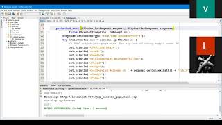 Welcome Servlet example