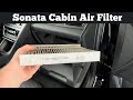 How To Change A 2015 - 2018 Hyundai Sonata Cabin Air Filter - Remove Replace Cabin Filter Location