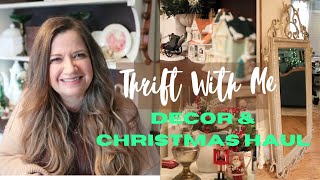 Thrift with Me + Haul | Vintage Inspired Decor & Christmas Finds