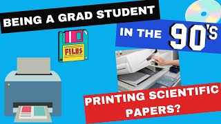 Printing scientific papers in the 90s - before PDFs!