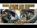 CARA PASANG BAN TUBELESS DI VELG JARI JARI