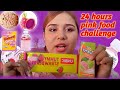 I only ate PINK FOOD for 24 hours💖||Food Challenge❤️