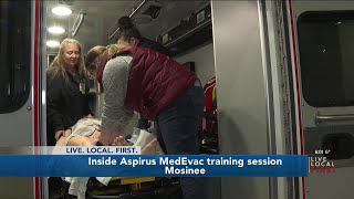 #Aspirus #MedEvac using specialized mobile ambulance for training at CWA