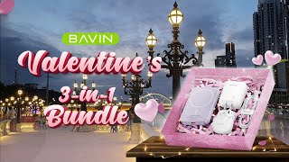 BAVIN Exclusive Valentine's Day Set Magnetic Wireless Powerbank / TWS Earbuds / 33W Fast Charger