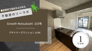 宮崎市 賃貸 宮崎市役所エリアの1LDKデザイナーズマンション Growth Matsubashi 103号【不動産のリーラボ】