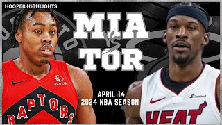 Miami Heat vs Toronto Raptors  Game Highlights | Apr 14 | 2024 NBA Season