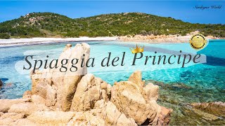 Spiaggia del principe ( Aga Khan ) Poltu Di Li Cogghj [ 4K ] Sardegna World by drone