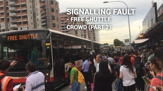 (SMRT) [Part 2/2] - NSL Signalling Fault (2 June) - The Crowd Of Free Shuttle @ Yishun