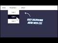 Easy Dropdown Menu with HTML CSS