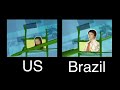 Disney Channel Life With Derek WBRB And BTTS Bumpers Comparison (US And Brazil)