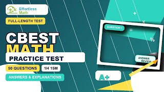 CBEST Math - Full-Length Timed Test with Answers