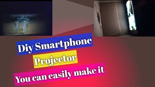 DIY Smartphone projector|| Cheapest Projector at Home Using Cardboard box