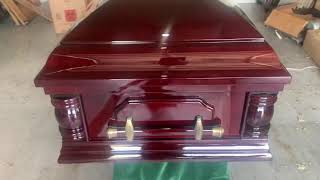 Elite Cherry Veneer Wood Casket $1195 Item# ACV12
