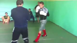 Old sparring video of young Khabib Nurmagomedov vs Islam Makhachev (2011)