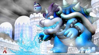 New Super Mario Bros U - Ice Bowser Boss Battle