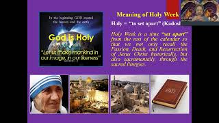 Meaning of Holy Week