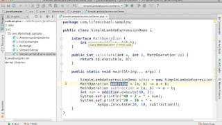 Simple Demo for Lambda Expression in Java 8