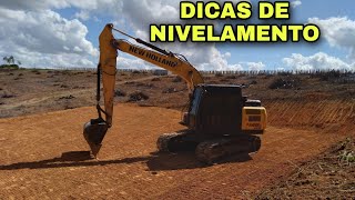 COMO NIVELAR TERRENO COM ESCAVADEIRA HIDRAULICA