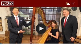FOX28 TV Live in Studio ~ Tiffany Envid Jones, Harpist