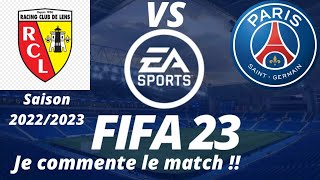Lens vs PSG 17ème journée de ligue 1 2022/2023 /FIFA 23 PS5