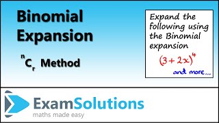 Binomial Expansion using nCr Method | ExamSolutions