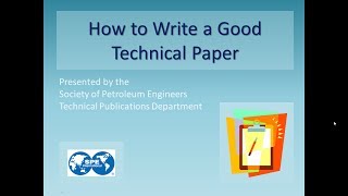 How To Write a Good Technical Paper