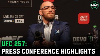 UFC 257: Conor McGregor vs. Dustin Poirier Press Conference (Highlights)