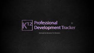 K12 Professional Development Tracking Solution