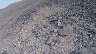 Climbing Up Mt. Breitenbach Rock Scree