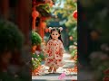 adorable baby girl in traditional chinese outfit – ai fantasy art shorts youtubeshorts nature