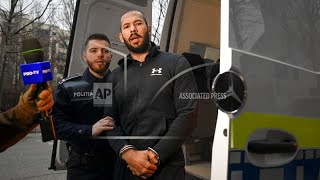 Andrew Tate claims there is "no justice in Romania" over human trafficking investigation