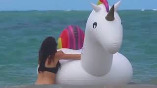 Giant Inflatable Unicorn Pool Float