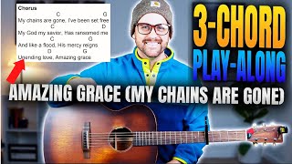 Chris Tomlin - Amazing Grace (My Chains are Gone) - 3-Chord Play-Along with Chords & Lyrics