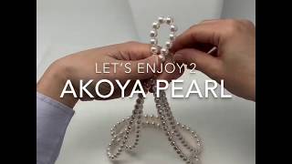 Let's enjoy pearl necklace 2 ロングネックレスを楽しもう