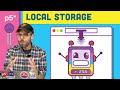 Local Storage in JavaScript with p5.js