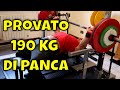 185 KG PANCA PIANA - TEST MASSIMALE // Ho provato a sollevare 190 kg - Riuscito o Superato ?