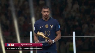 Kylian Mbappe wins the FIFA World Cup Golden Boot 2022! 👏